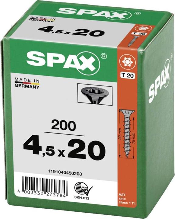 Produktbild Spax Spanplattenschrauben (200 Schrauben pro Stück)