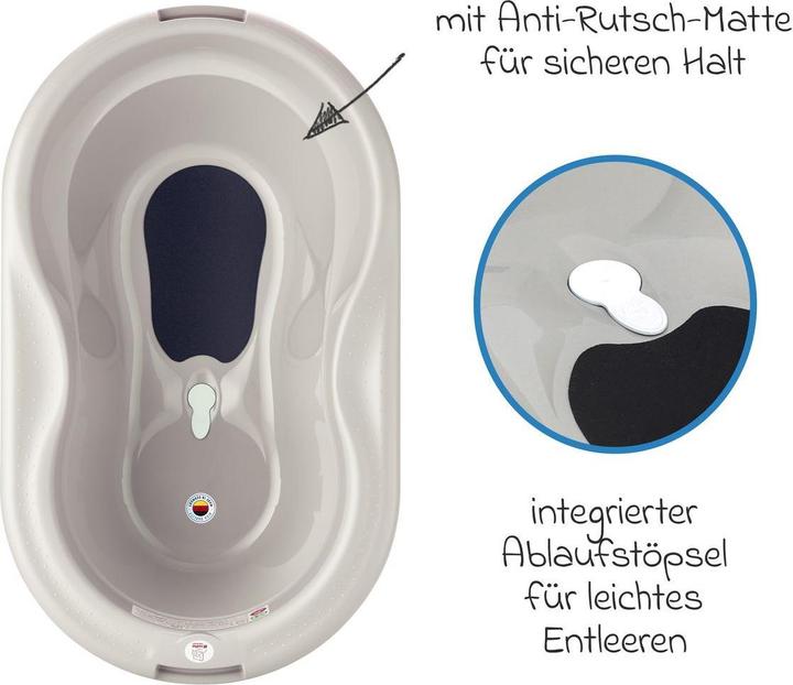 Immagine prodotto Rotho Babydesign Babybadewannen & Badeeimer Baby-Badewanne Tilo - mit Anti-Rutschmatte