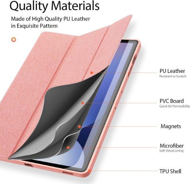 Actual product image Dux Ducis Domo Series Leather Book Cover Case (Galaxy Tab S9+, Galaxy Tab S10+, Galaxy Tab S9 FE+)