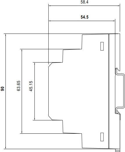 Actual product image MeanWell INDUSTRIAL POWER SUPPLY - 1 OUTPUT - DIN RAIL MOUNTING - 30 W - 24 V - 1.5 A