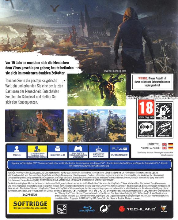 Immagine prodotto Techland Dying Light 2 Restare umani (PS4, DE, EN)