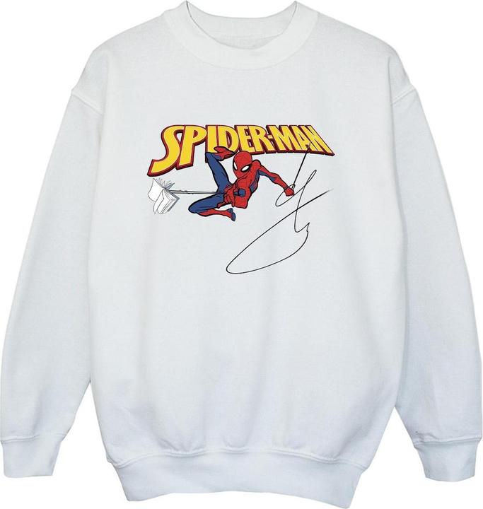 SpiderMan With A Book Sweatshirt Jungen