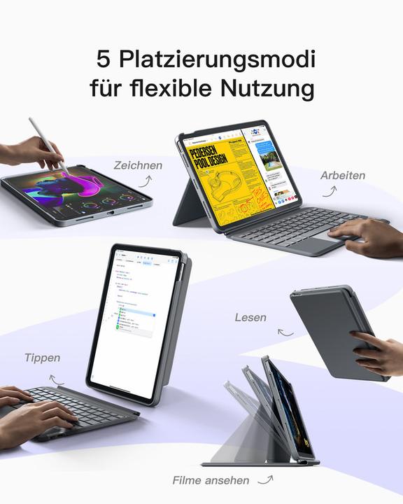Actual product image Inateck Keyboard iPad 04112 gray (KB04112 gray) (DE)
