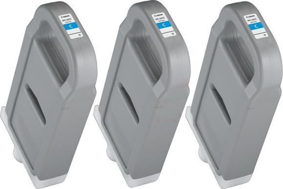 Produktbild Canon 3x PFI-707C Tinte cyan Standardkapazität 700ml 3er-Pack iPF830/840/850 (C)