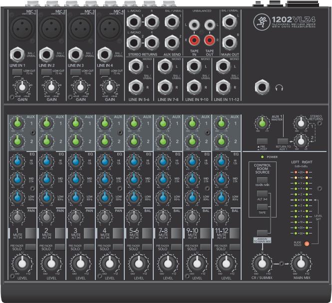 Produktbild Mackie 1202VLZ4 DJ-Mixer