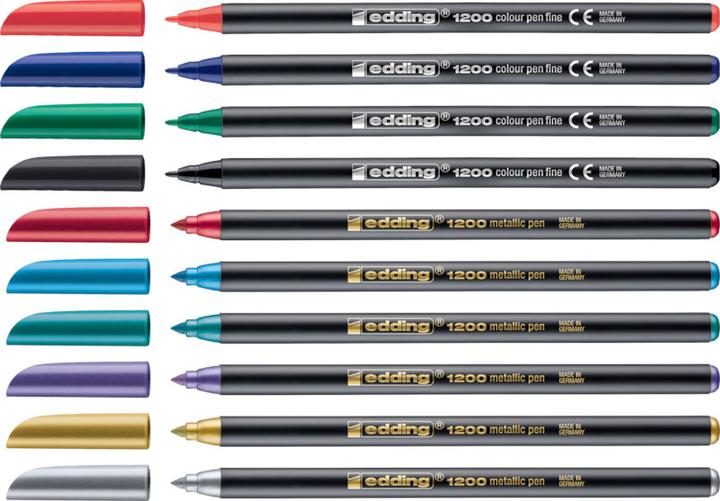 Produktbild Edding Fasermaler Metallic Colour Pen (Petrol, 1 x)