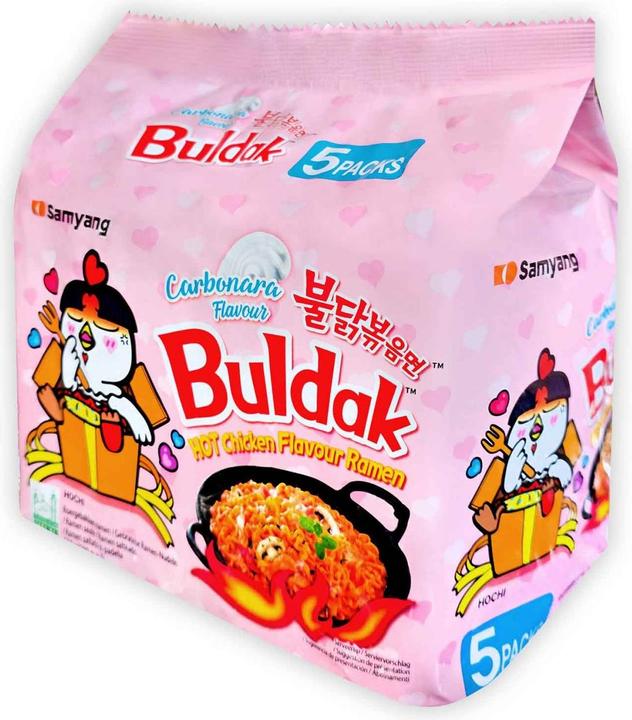 Actual product image Samyang Buldak Buldak Hot Chicken Ramen Carbonara (650 g)