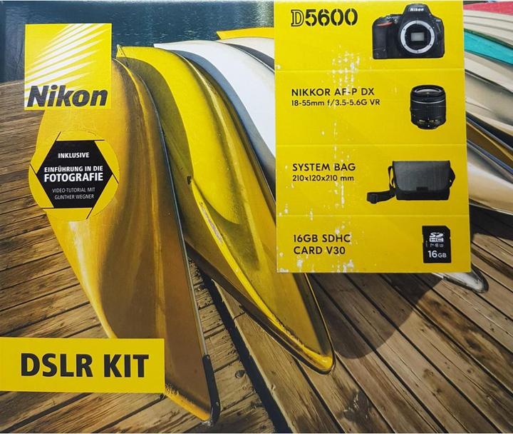 Image du produit Nikon D5600 Kit avec carte mémoire 16Go et sacoche (24.20 Mpx, APS-C / DX)
