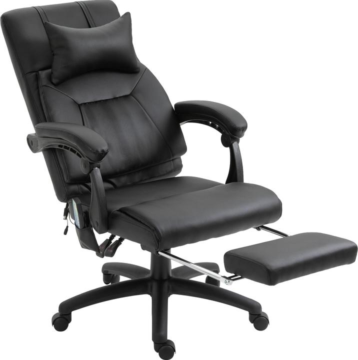 Produktbild Vinsetto Bürostuhl Massagesessel, zeitgenössisches Design, nüchtern und elegant