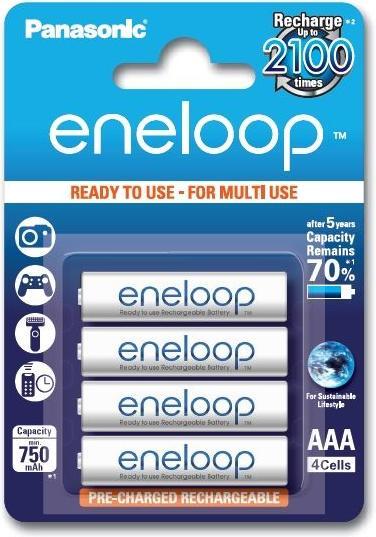 Panasonic eneloop (4 Stk., AAA, 750 mAh)
