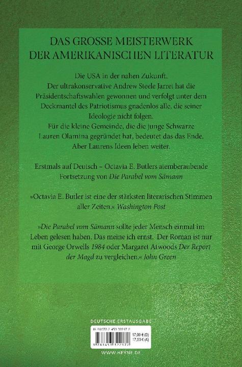 Image du produit Die Parabel der Talente (Allemand, Octavia E. Butler, 2024)