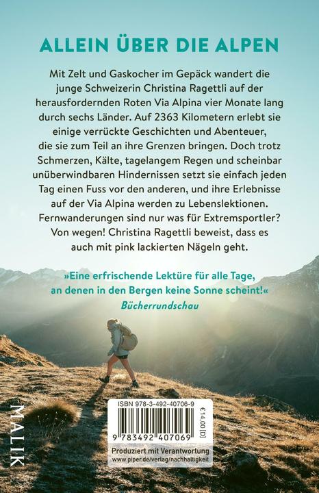 Produktbild VON WEGEN. Allein auf der Via Alpina – 2363 Kilometer zu Fuss von Triest nach Monaco (Deutsch, Christina Ragettli, 2025)