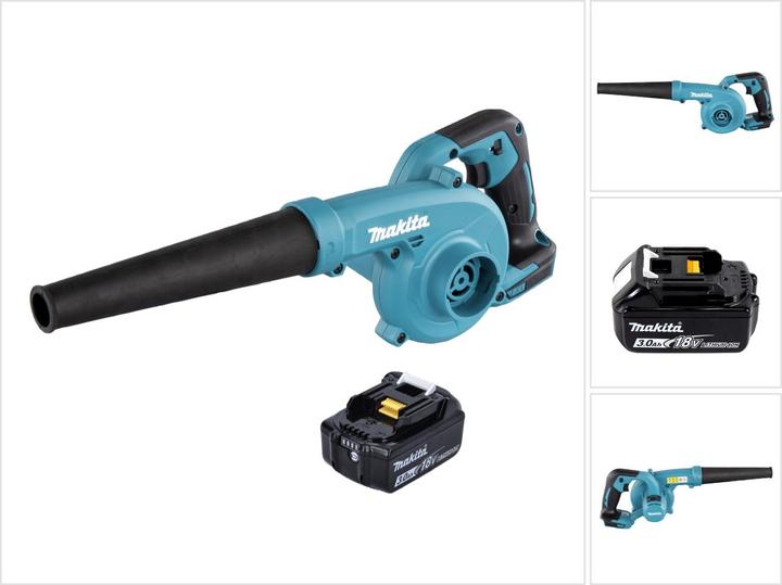 Productafbeelding Makita DUB 185 F1 Accu bladblazer 18 V + 1x accu 3.0 Ah - zonder lader (Oplaadbare batterij, Bladzuiger)