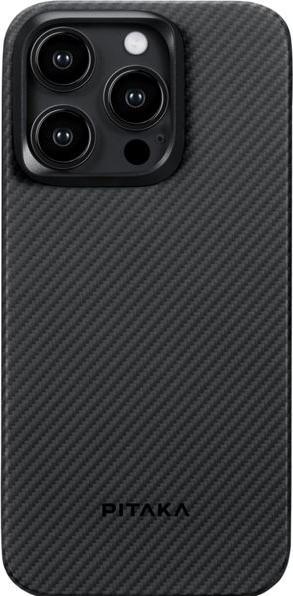 Actual product image Pitaka MagEZ Case 4 600D for iPhone 15 Pro Black/Grey Twill (Apple iPhone 15 Pro)