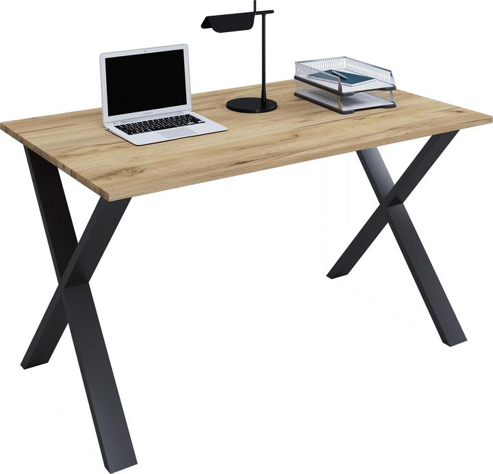 Produktbild VCM Schreibtisch Computertisch Lona X SW (110 x 80 x 76 cm)