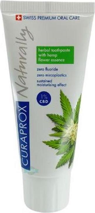 Actual product image Curaprox Naturally toothpaste with natural essences and 1% CBD
