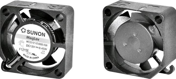 Sunon MF25101V11000UA99 Ventilateur axial 12 V/DC 6.45 m³/h (L x l x H) 25 x 25 x 10 m (25 mm)