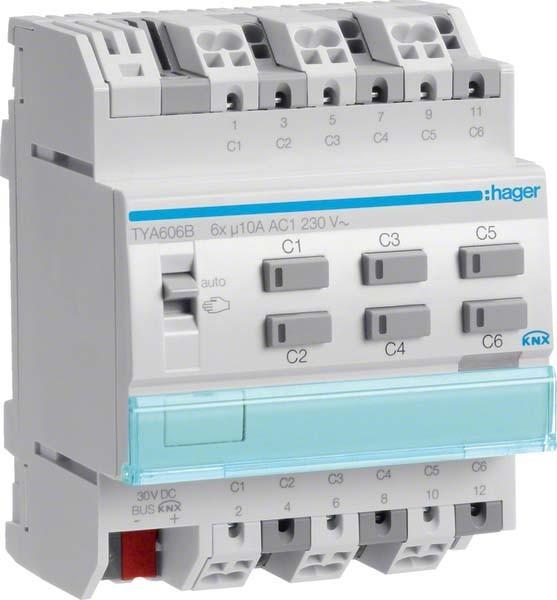Produktbild Hager KNX Schalt-/Jalousieausga. (Schaltaktor)