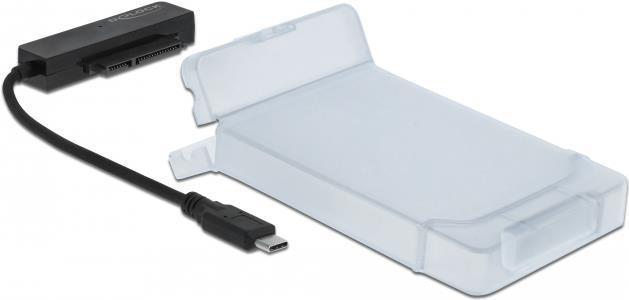 Immagine prodotto Delock Convertitore da USB Type-C a SATA con coperchio di protezione da 2,5 pollici (2.5")