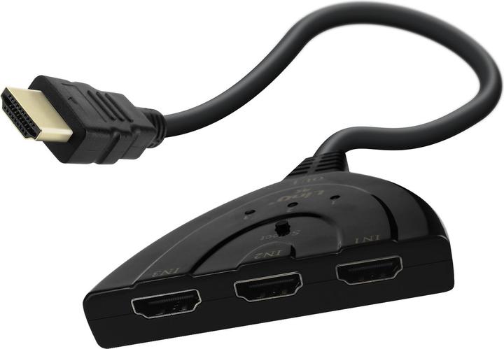 Actual product image LinQ HDMI switch 3 connections HDMI Full HD