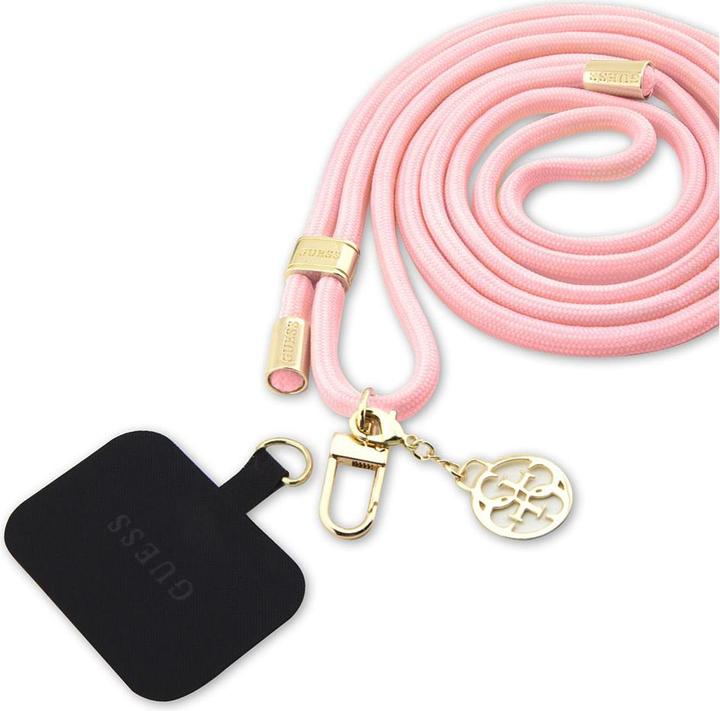 Guess GUOUCNMG4EP Universal CBDY Cord pasek różowy/pink Nylon 4G Metal Charm