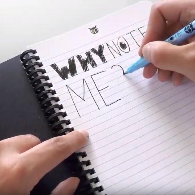 Produktbild Whynote Bloc-note effaçable rouge de poche - (9 x 15 cm)