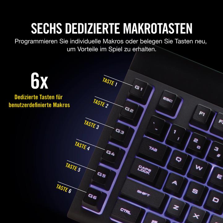Produktbild Corsair K55 Rgb (DE, Kabelgebunden)