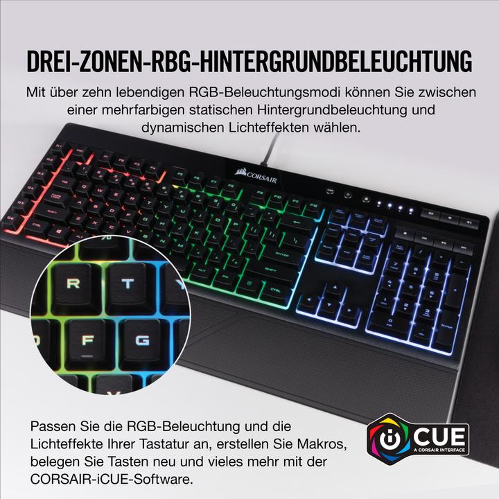 Produktbild Corsair K55 Rgb (DE, Kabelgebunden)