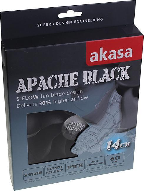 Immagine prodotto Akasa Ventilatore Apache PWM (140 mm, 1 x)