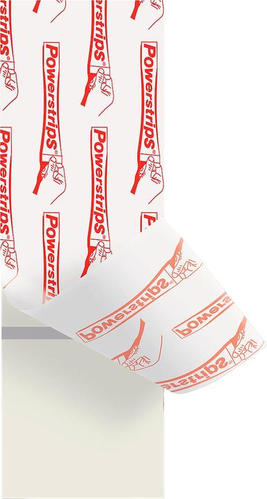 Produktbild tesa Powerstrips für Tapete & Putz, 0,5kg Halteleistung, 9x doppelseitige Klebestreifen