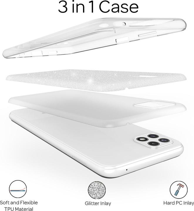 Immagine prodotto Nalia Custodia per cellulare Glitter (Samsung Galaxy A22 5G)