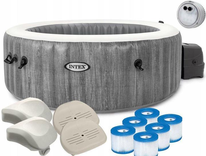 Produktbild Intex Pure SPA Bubble GreyWood XXL Deluxe (6 Pers.)