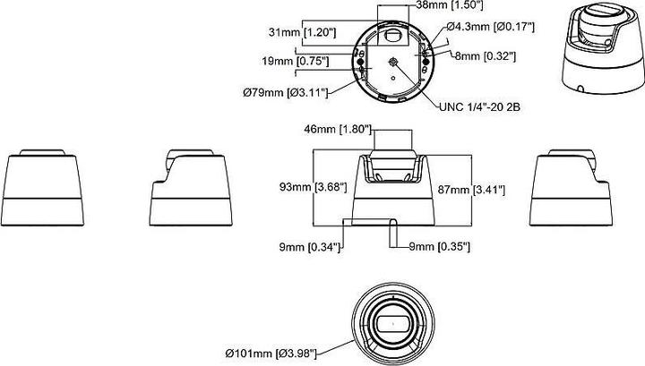 Actual product image Axis M3128-LVE White (3840 x 2160 pixels)