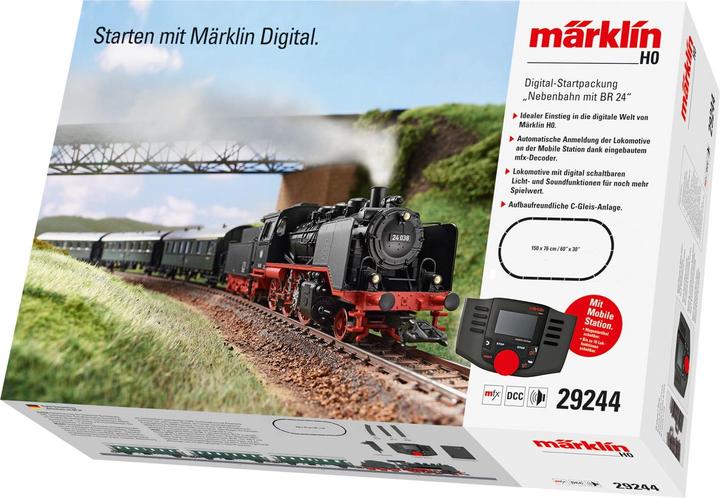 Produktbild Märklin Digital-Startpackung Nebenbahn mit BR 24 der DB (Spur H0)
