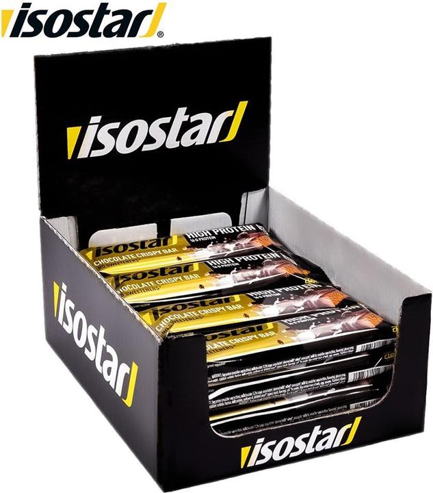 Produktbild Isostar Riegel High Protein 30% Chocolate Crispy Bar, 16 x 55g (Schokolade, 16 Stk., 880 g)
