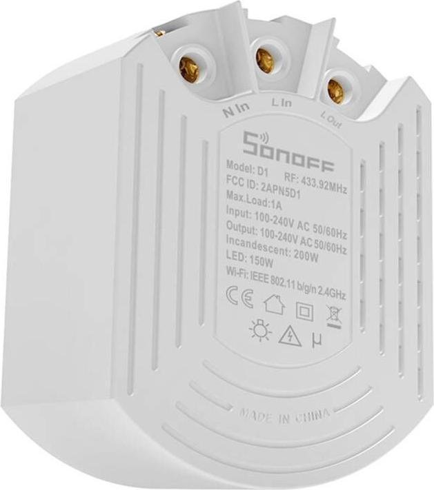 Image du produit Sonoff Smart Dimmer Switch D1 avec RM433R2 à distance (Actionneur de variateur)