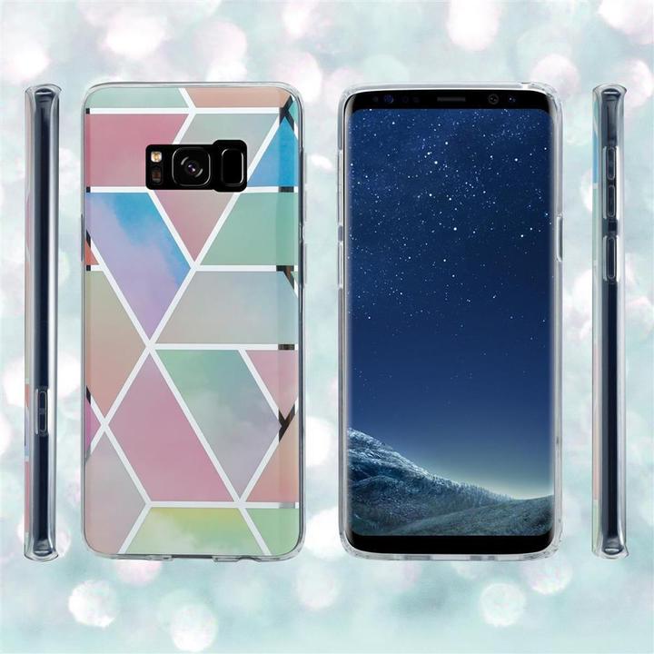 Image du produit Cadorabo Couverture IMD TPU Marbre coloré (Samsung Galaxy S8+)