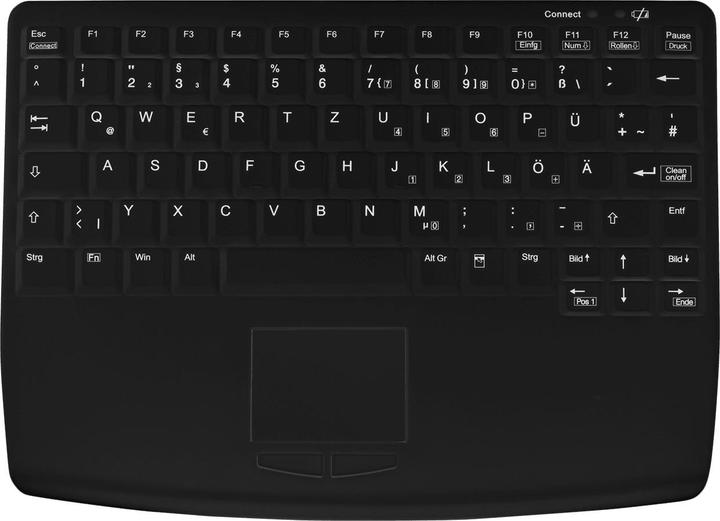 Immagine prodotto Active Key Tastiera touchpad USB compatta stile notebook, nera (DE, Cablato)
