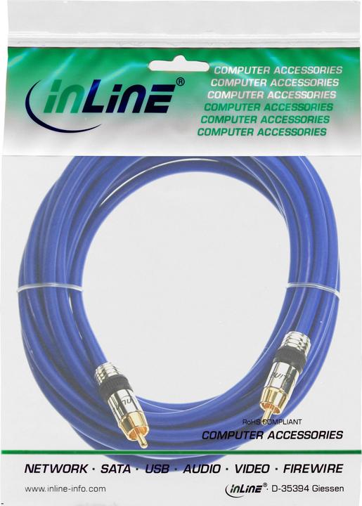 Produktbild InLine Cinch Kabel AUDIO (3 m, Cinch)
