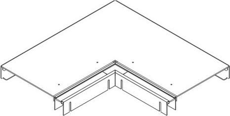 Produktbild Hager TEH BKB2508553B Flachwinkel OT BÃ¼rste/AuÃen f. BKB 25085 (40 cm)