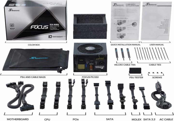 Produktbild Seasonic Focus PX (550 W)