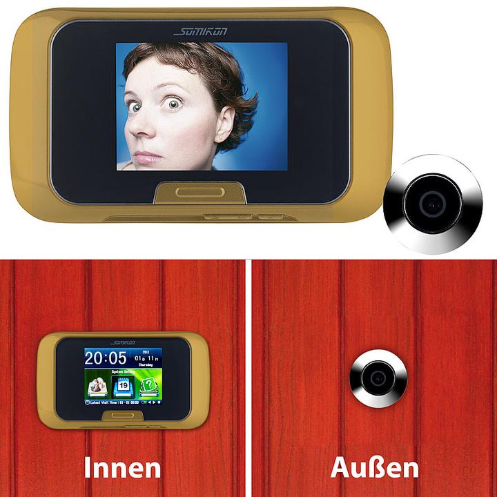 Produktbild Somikon Digitale Türspion-Kamera mit manueller Foto- und Videoaufnahme