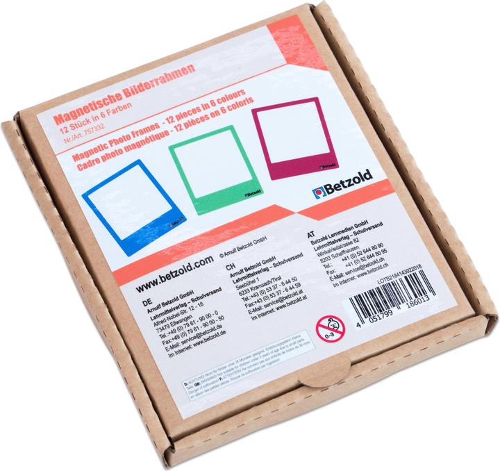 Produktbild Betzold Magnetische Bilderrahmen, 12 Stück mit Motiv-Magneten (12 x)
