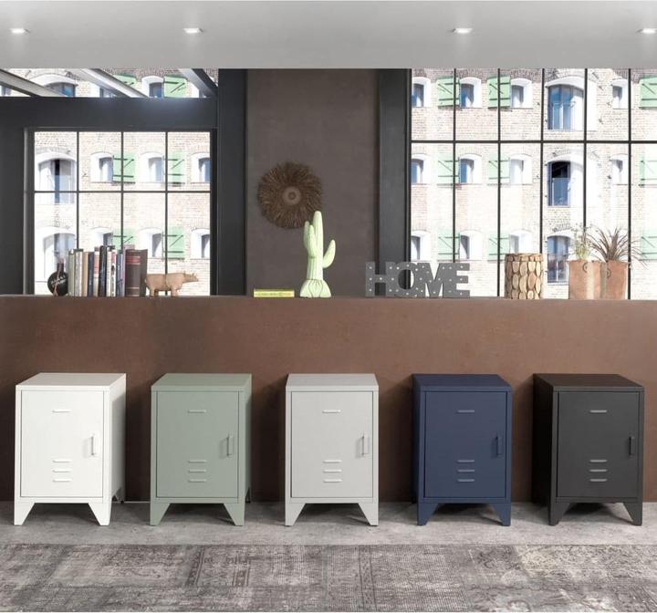 Produktbild Vipack Nachttisch Bronxx Grün (40 x 40 x 60.5 cm)