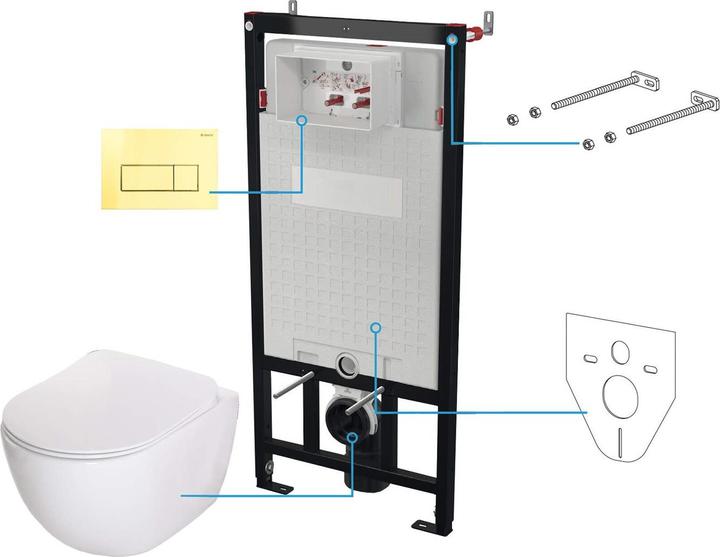 Produktbild Deante 6-in-1 Unterputz-WC-Set