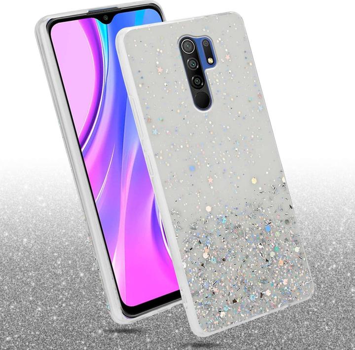 Actual product image Cadorabo Bumper Case for Xiaomi RedMi 9 TPU funkelnder Glitter (Xiaomi Redmi 9)