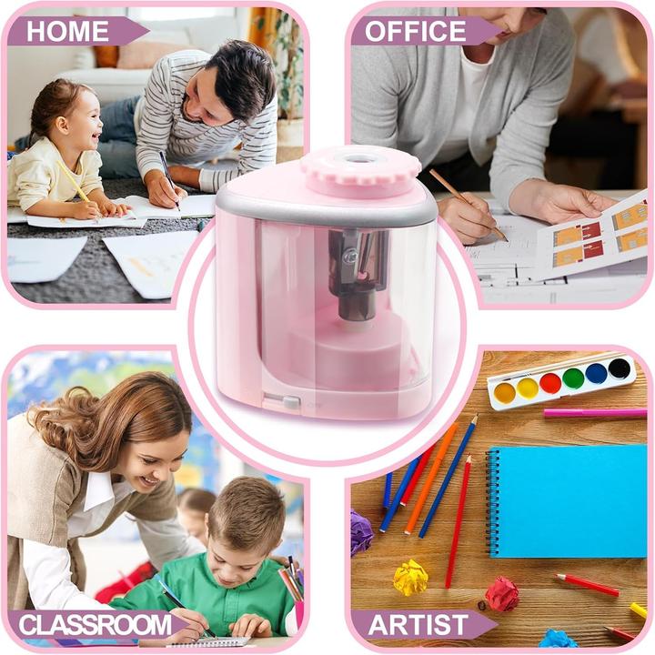 Immagine prodotto ASMI Elektrischer Bleistiftspitzer Pink