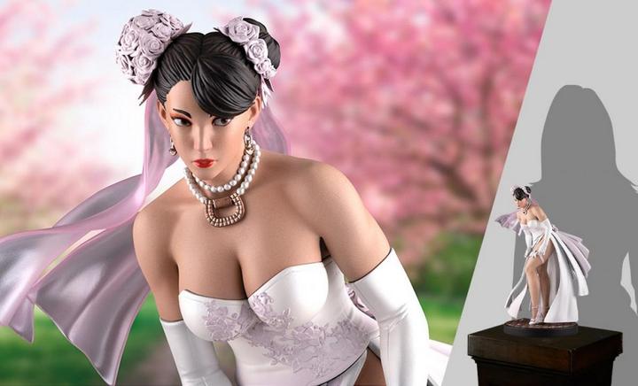 Actual product image PCS Street Fighter statuette 1/4 Wedding Chun-Li 39 cm