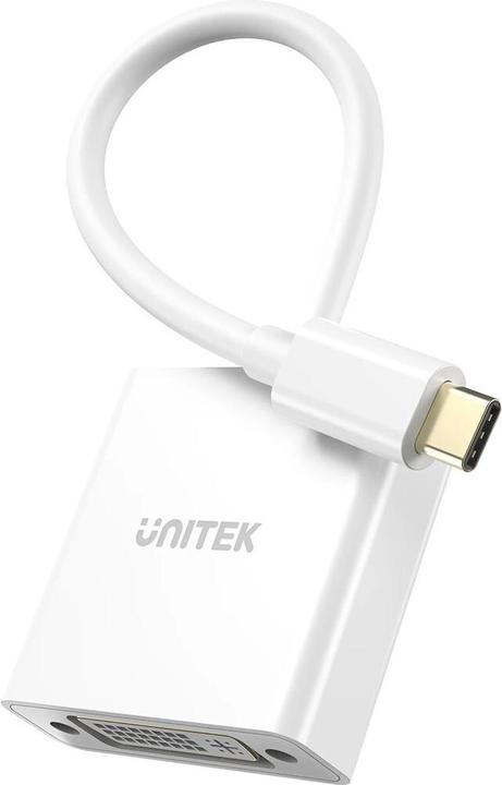 Image du produit Unitek ADAPTATEUR USB-C-DVI 1080P@60HZ BIAŁY 15CM M/F (DVI, 15 cm)