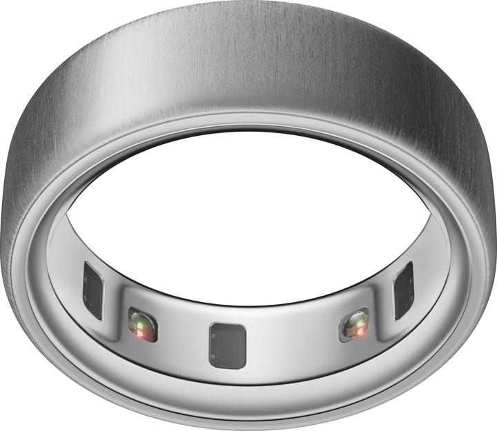 Actual product image Oura Ring 4 (13, Brushed Silver)